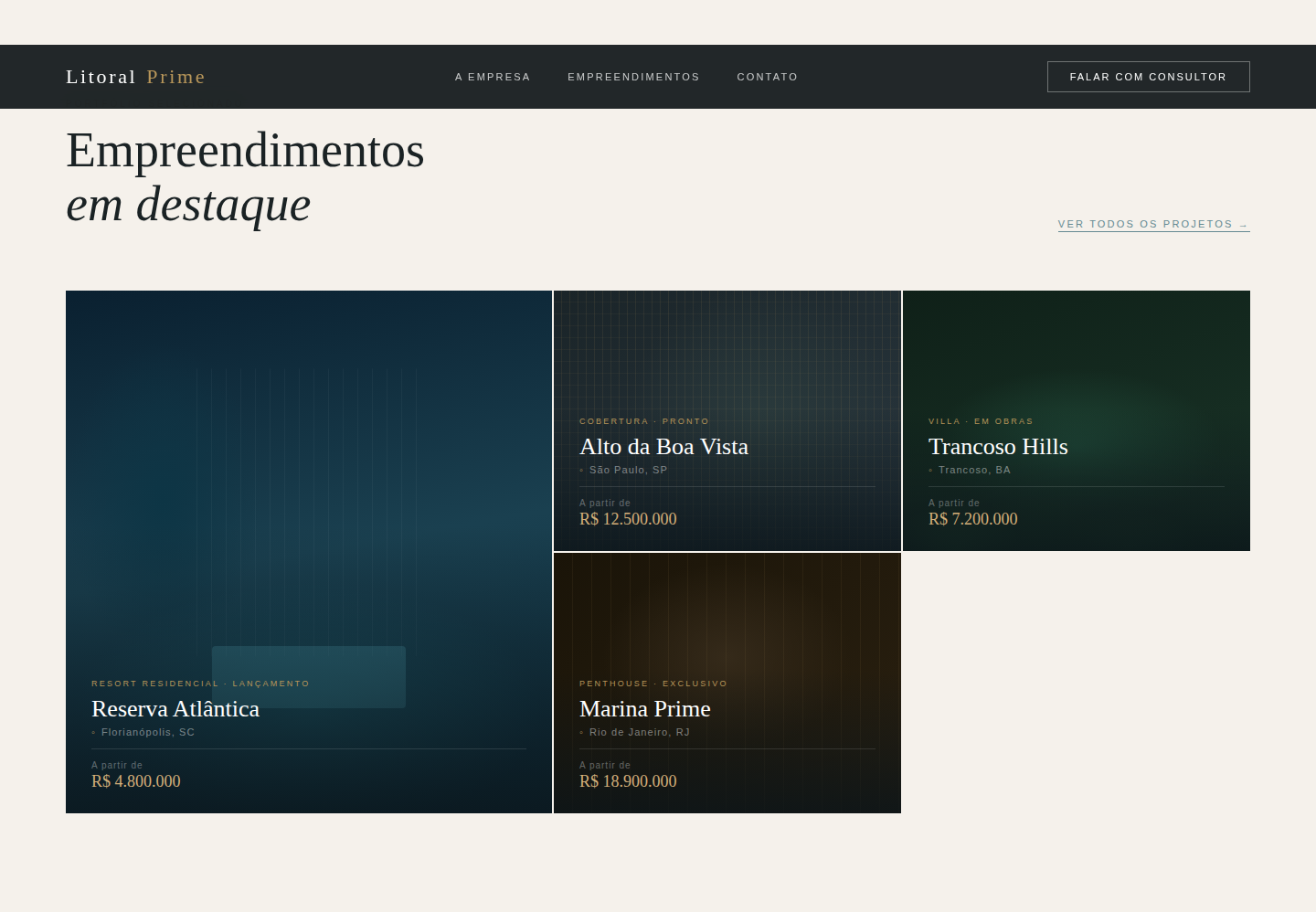 Litoral Prime — Empreendimentos