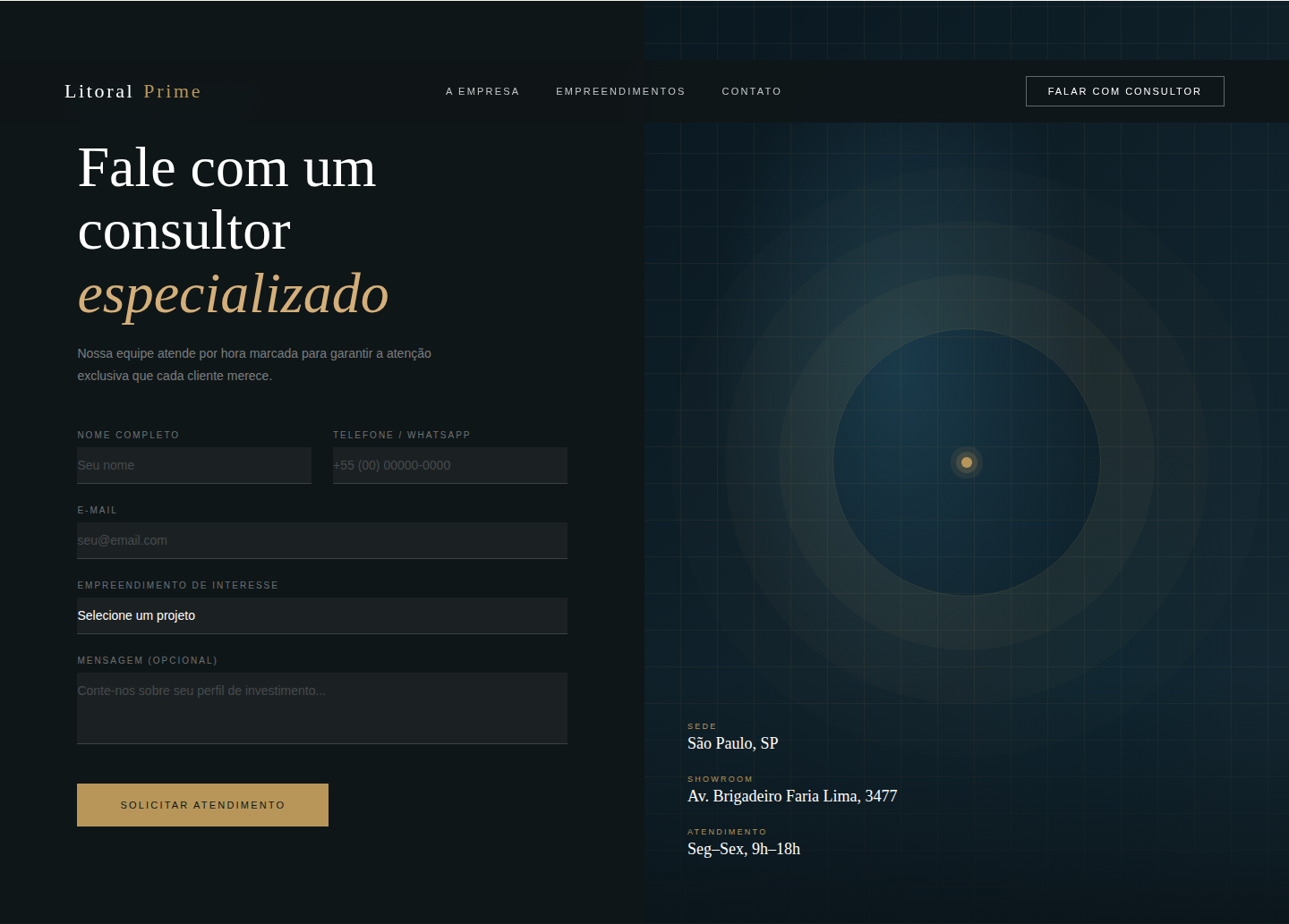 Litoral Prime — Contato